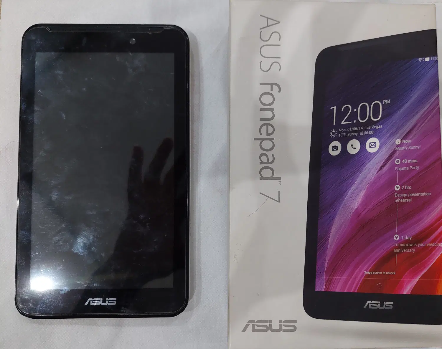 تبلت ایسوس فون پد ۷ ASUS fonepad7(نیازمند تعمیر)|موبایل|مشهد, کوثر|دیوار