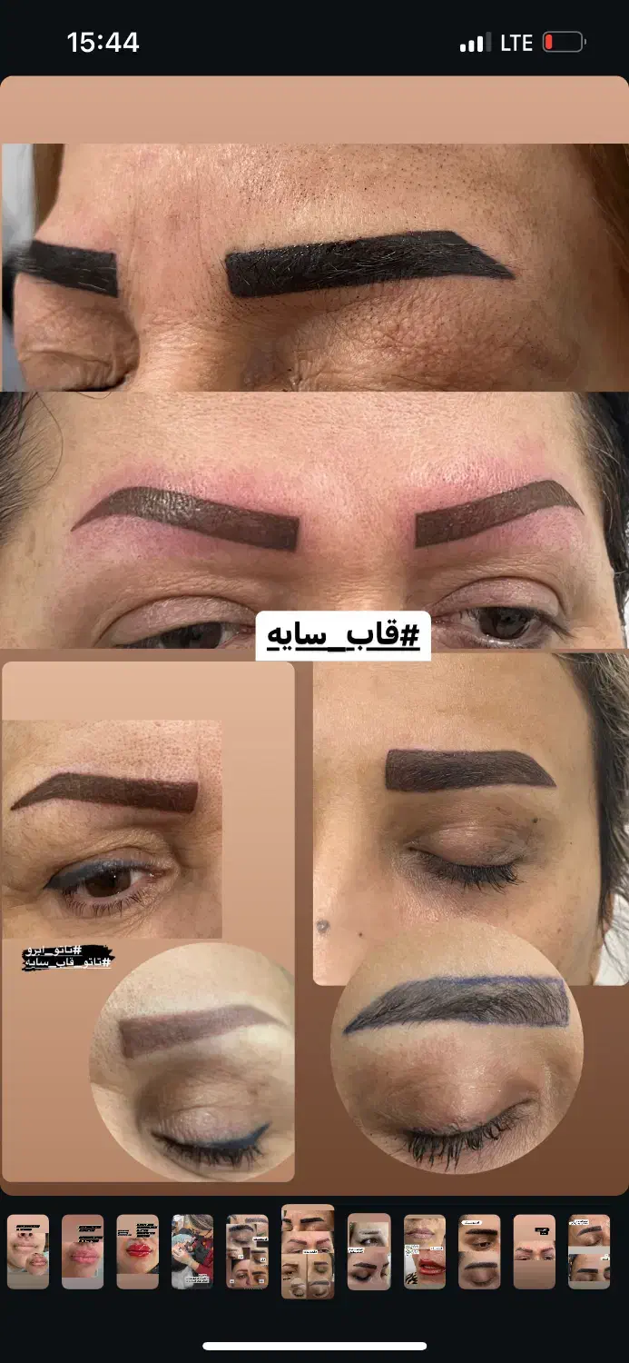 تاتو قاب سایه خط چشم شیدلب خط لب رژلب دائم|خدمات آرایشگری و زیبایی|رشت, کوی فکوری|دیوار