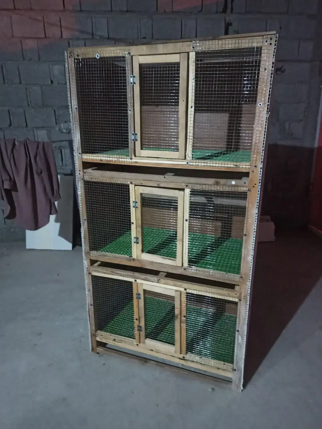 قفس سه طبقه|لوازم جانبی حیوانات|چغادک, |دیوار