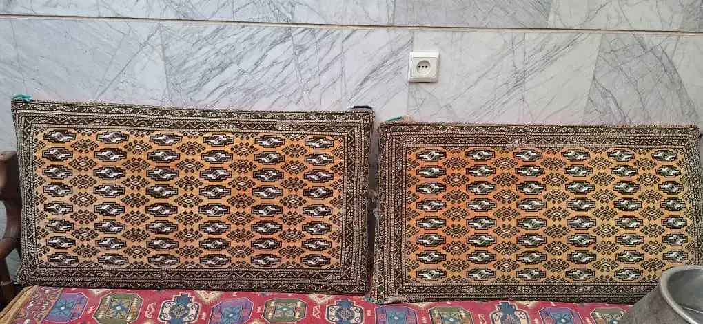 جفت پشتی دستباف|پشتی|تهران, علم و صنعت|دیوار