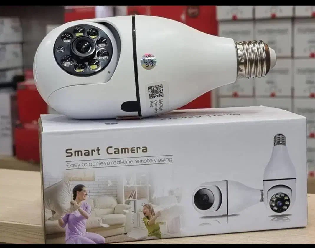 دوربین مداربسته بدون سیم کشی لامپ چرخشی|دوربین مداربسته|اردبیل, |دیوار