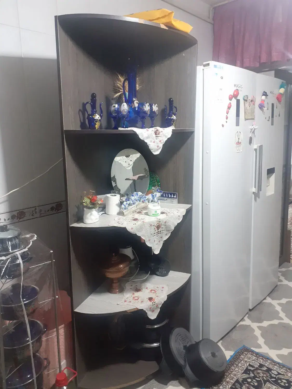 باکس طبقه ای|کتابخانه، شلف، قفسه‌های دیواری|محمدیه-قزوین, |دیوار