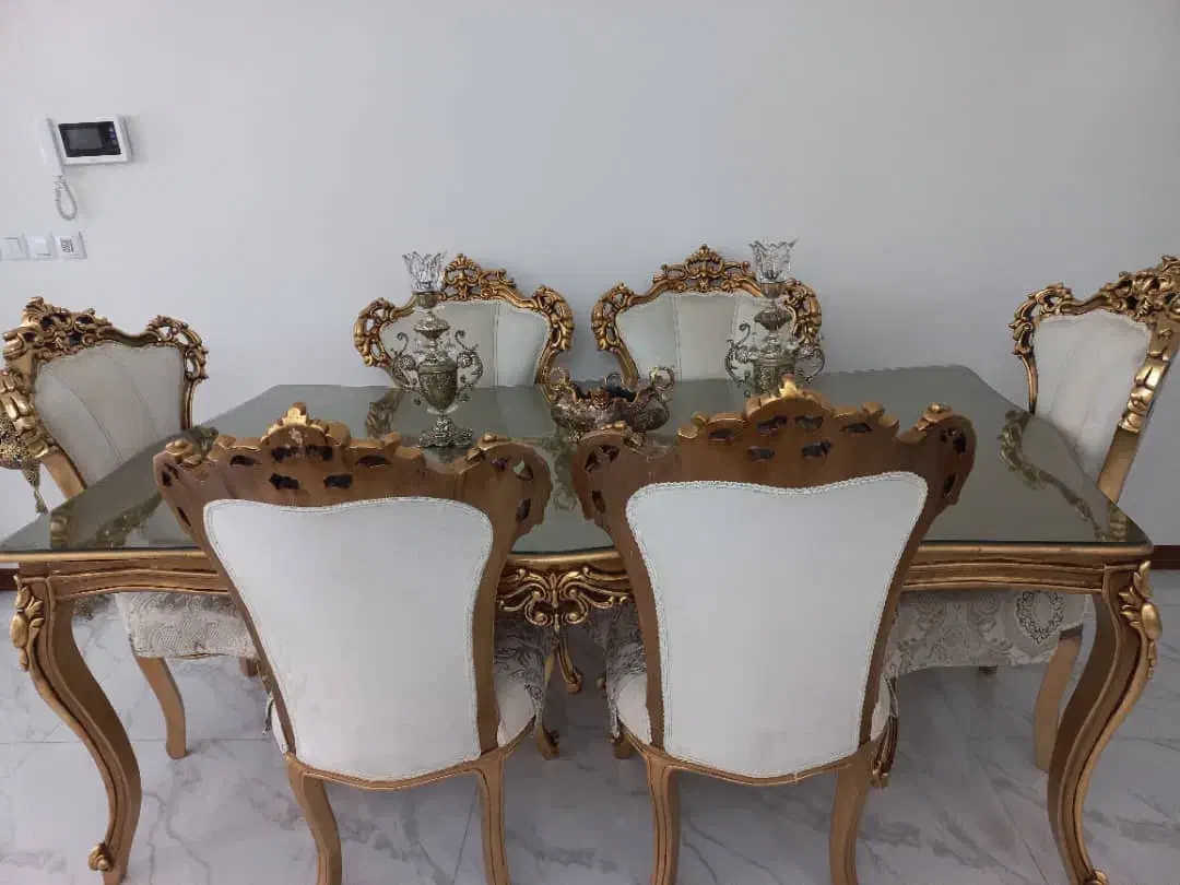 ست کامل مبل و میز ناهارخوری سلطنتی منبتکاری شده|مبلمان خانگی و میز عسلی|اراک, |دیوار