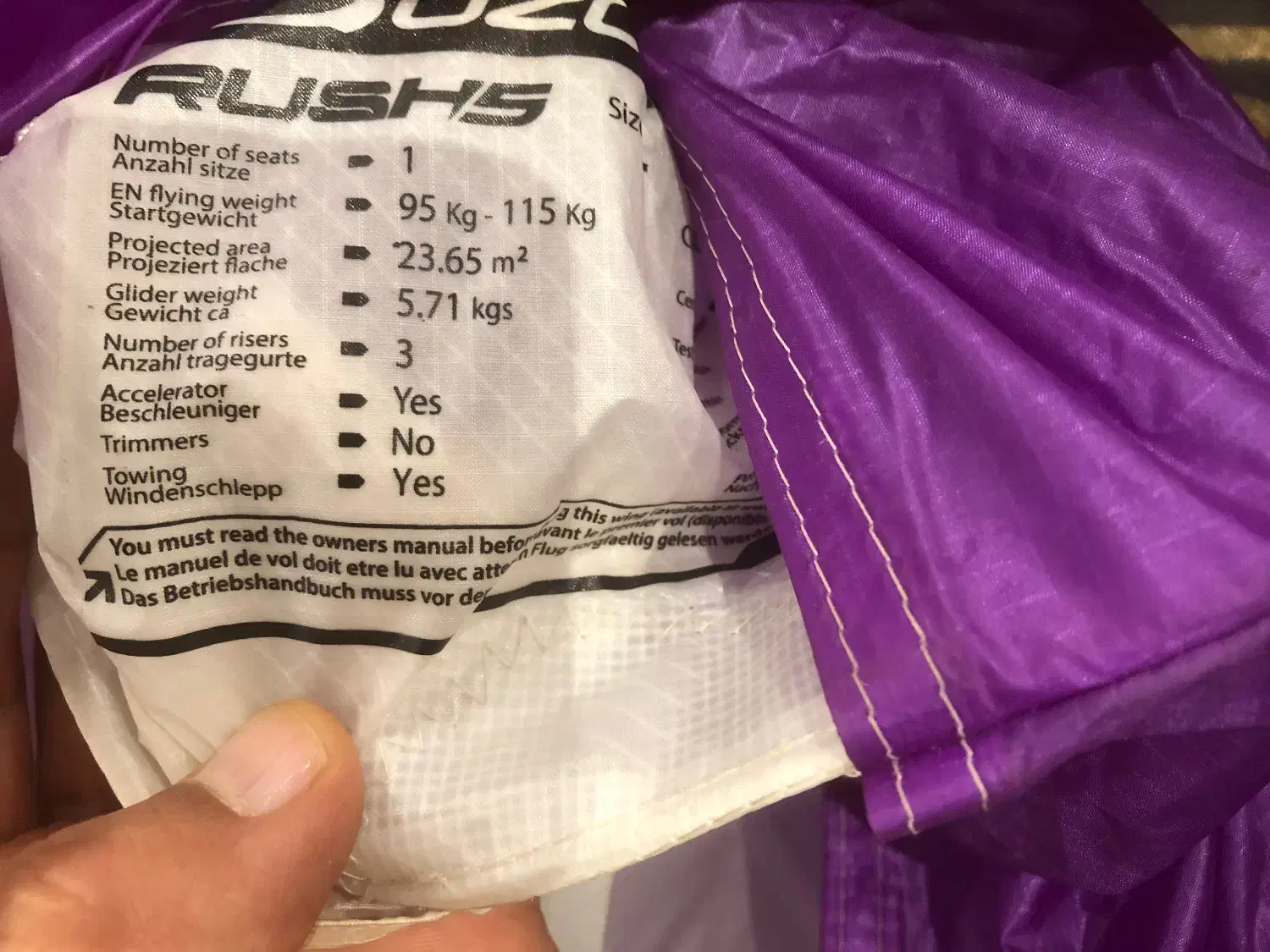 بال پاراگلایدر|تجهیزات ورزشی|امیرکلا, |دیوار