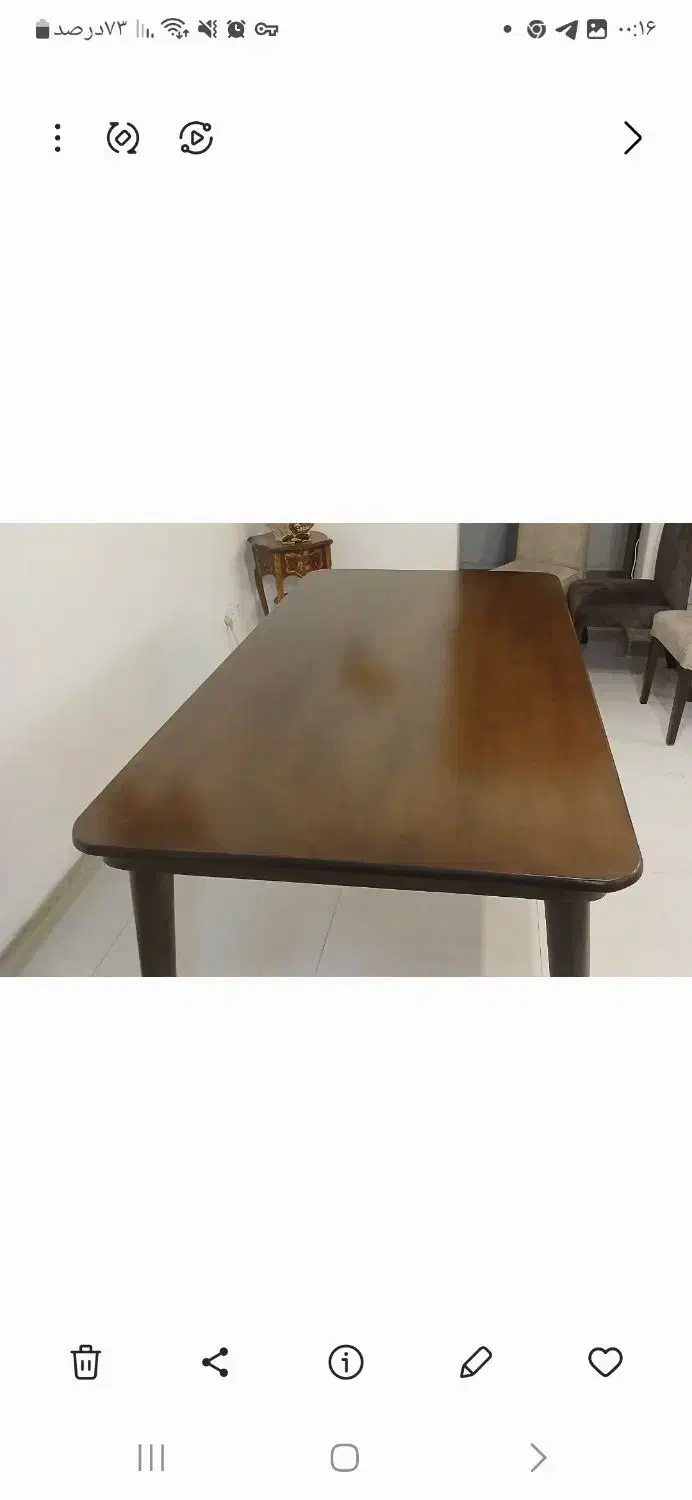 میز ناهارخوری کاملا سالم در حد نو|میز و صندلی غذاخوری|چالوس, |دیوار