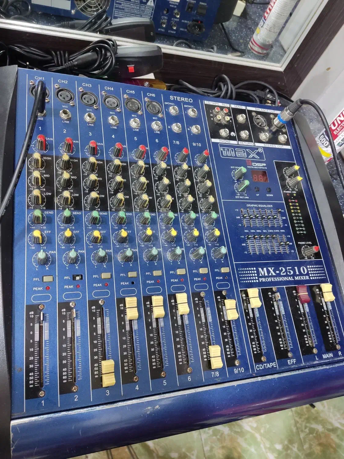 پاور میکسر max2510درحد اک و دستگاه دیجی نیومارک|سیستم صوتی خانگی|شیراز, لشکری‎|دیوار