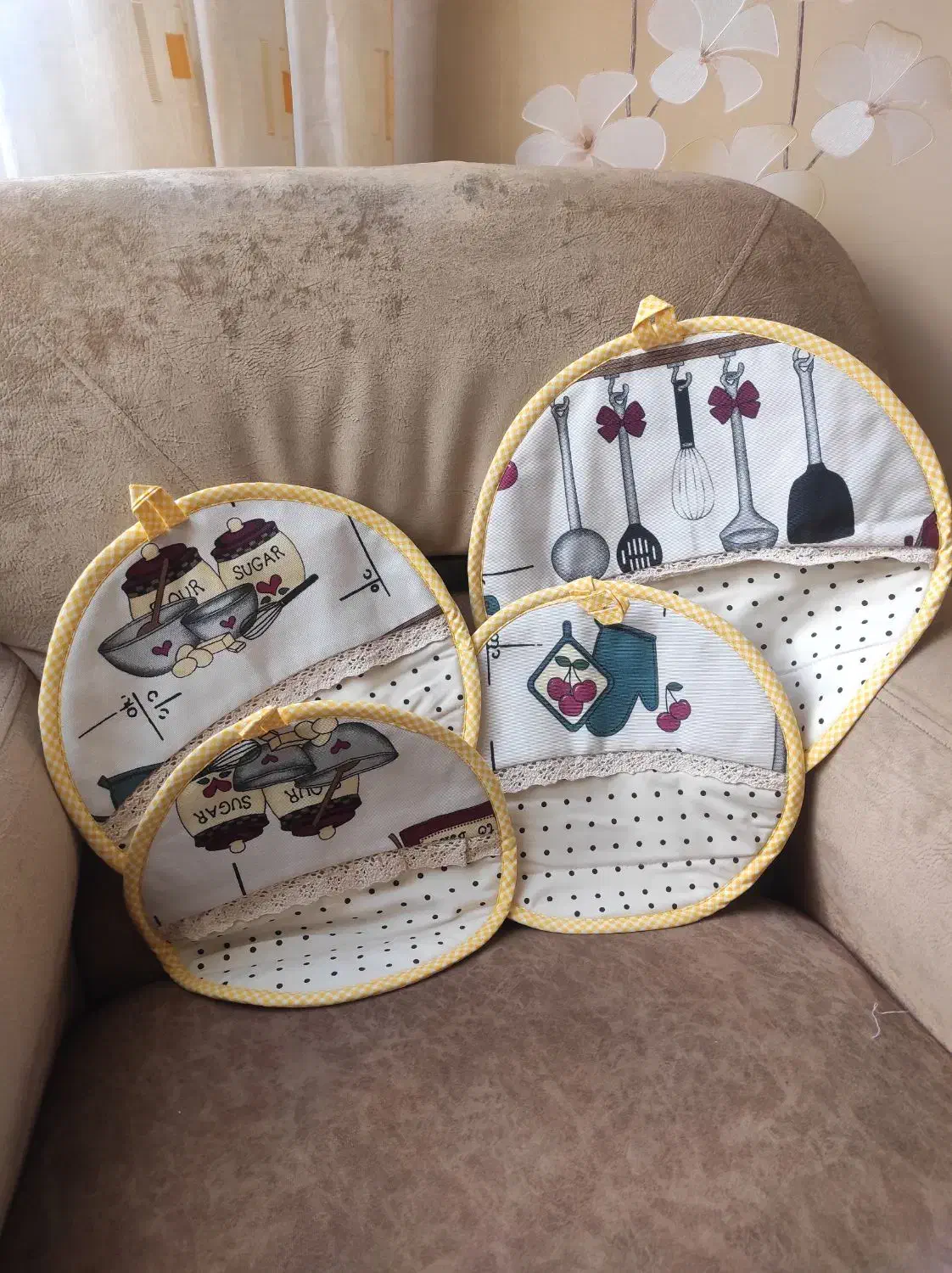 سرویس آشپزخانه ۱۵ تکه|سفره، حوله، دستمال آشپزخانه|تبریز, |دیوار