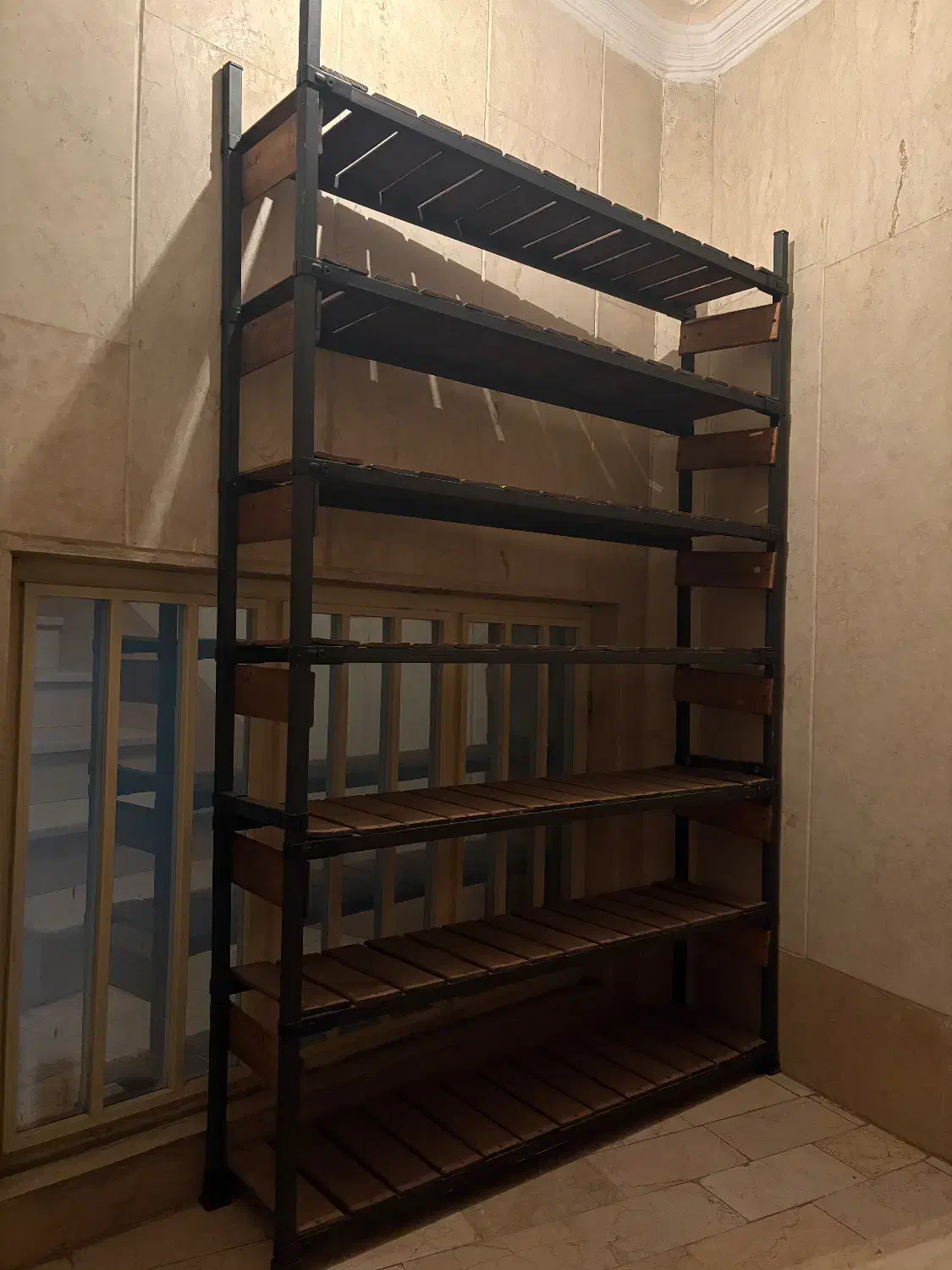 قفسه چوبی و فلزی|کتابخانه، شلف، قفسههای دیواری|تهران, نیکنام|دیوار