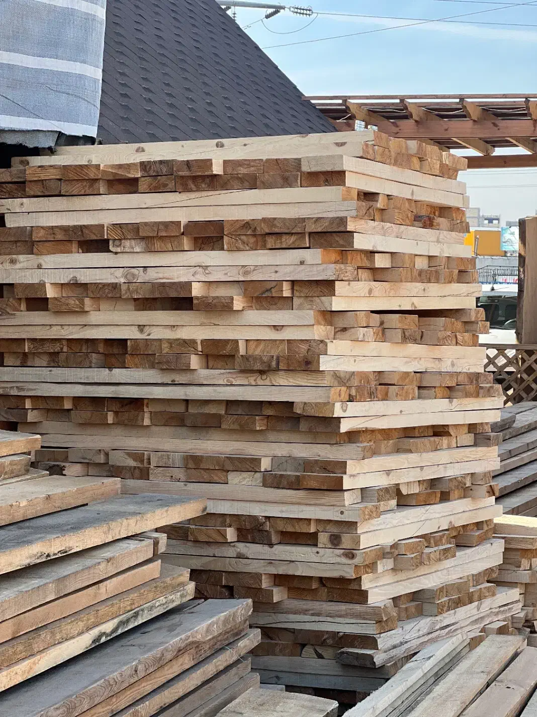 چوب تخته بنایی کاج راش روس گردو چنار لمبه ترموود|مصالح و تجهیزات ساختمان|شهریار, شهرک وائین|دیوار