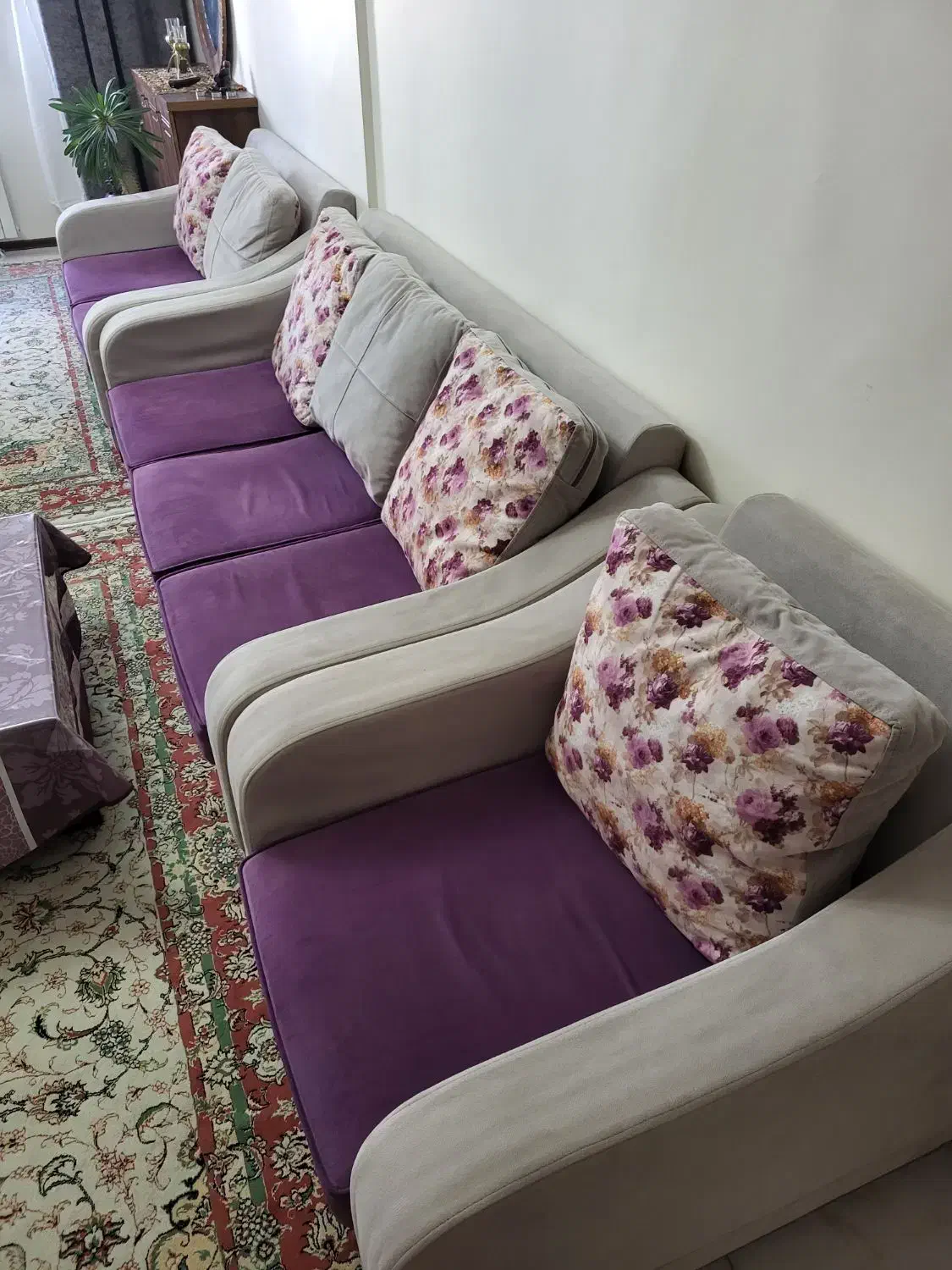 مبل راحتی ۷ نفره بسیار تمیز|مبلمان خانگی و میز عسلی|پردیس, فاز ۱۱|دیوار