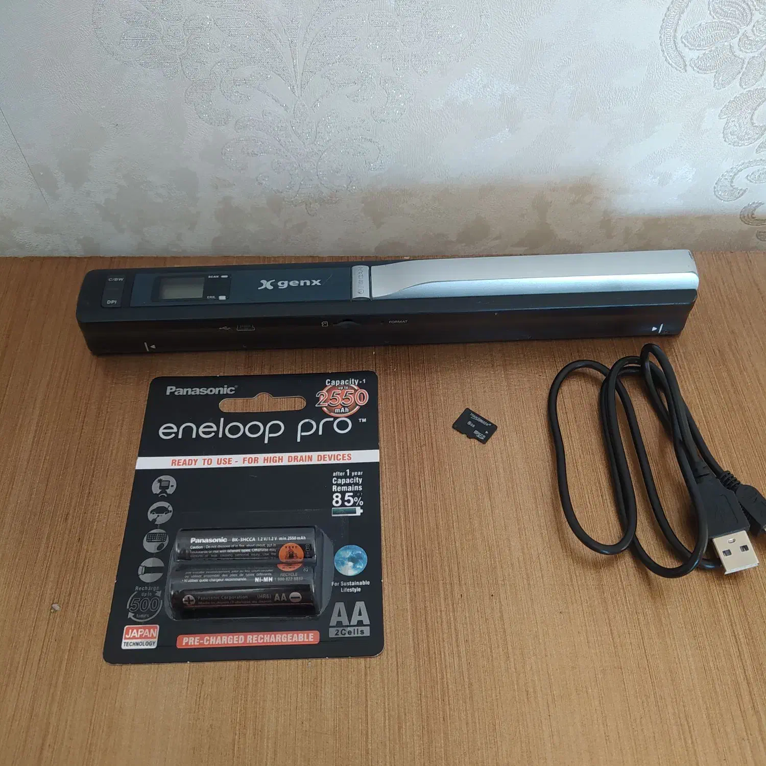 اسکنرgenx قابل حمل بسیار جالب با کابل و باتری|پرینتر، اسکنر، کپی، فکس|پرند, فاز ۲|دیوار