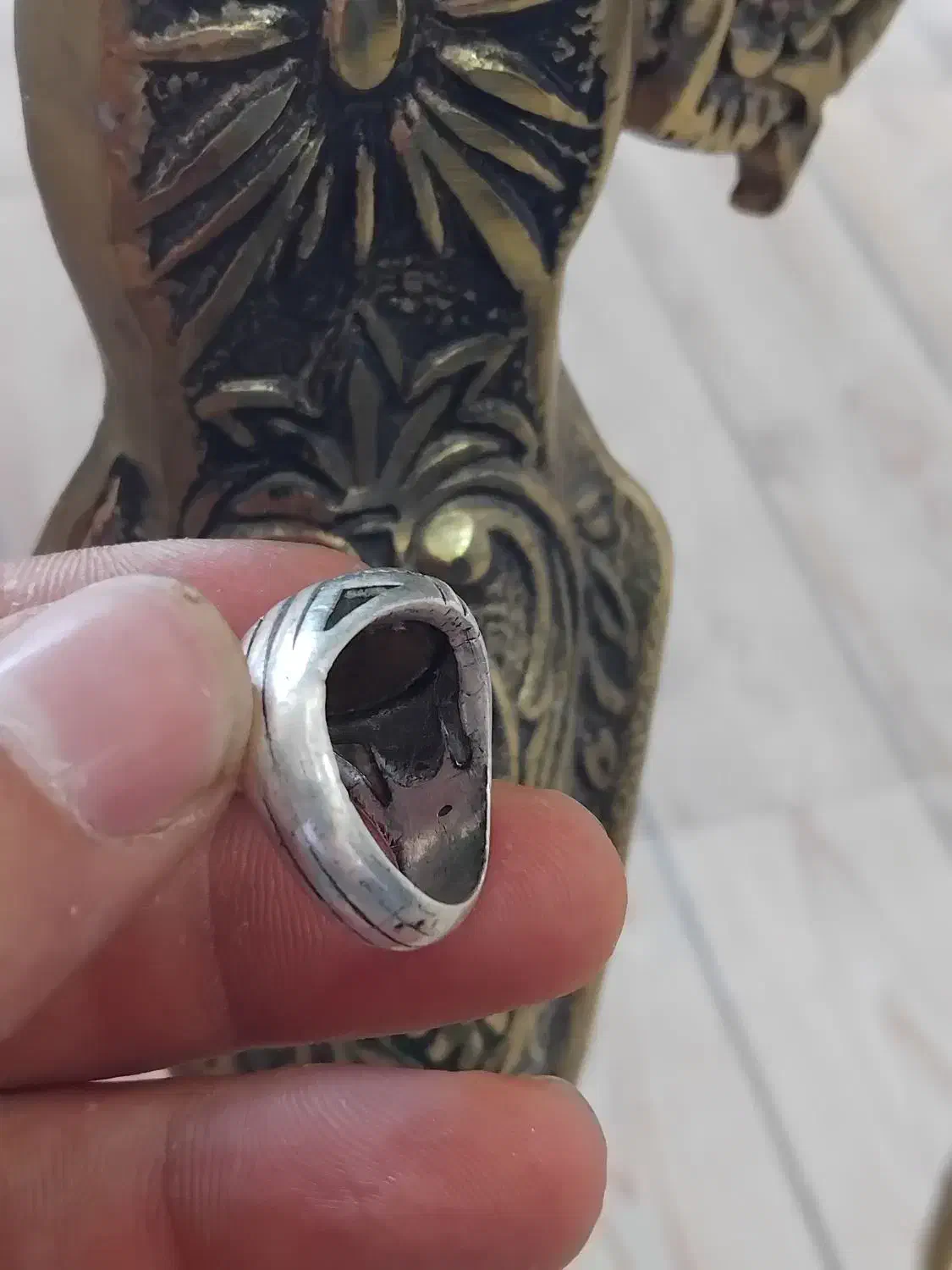 انگشترنقره فیروزه|کلکسیون اشیاء عتیقه|قیدار, |دیوار