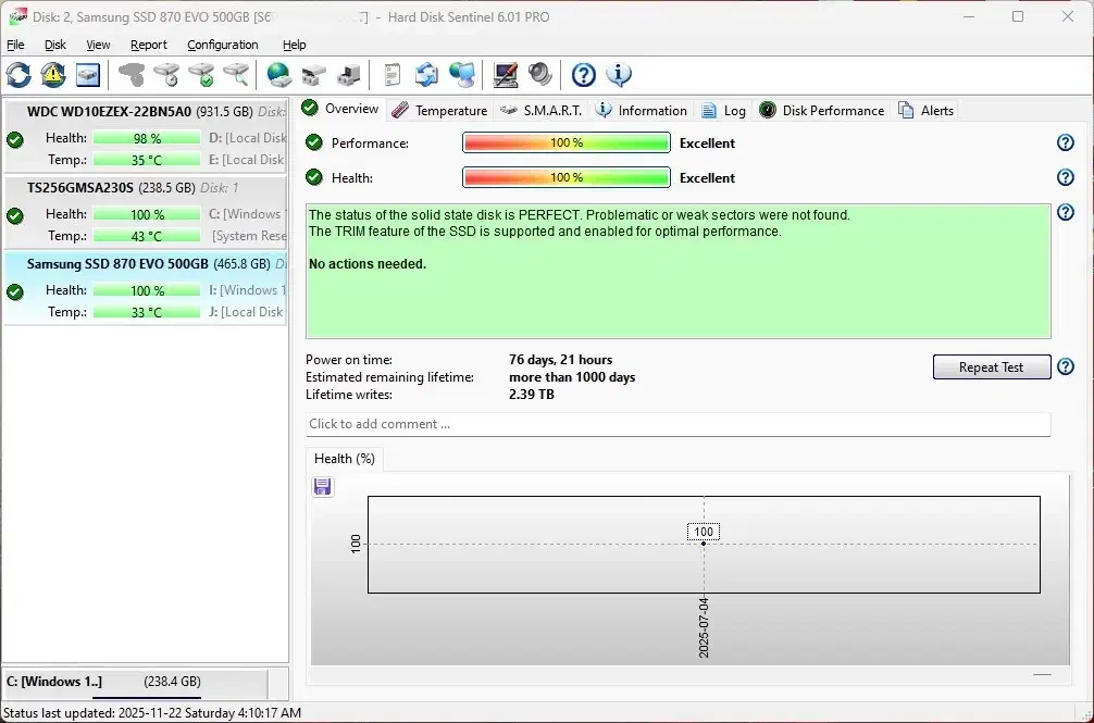 هارد SSD EVO 500GB SAMSUNG در حد نو از آلمان خریدم|قطعات و لوازم جانبی رایانه|کرج, گلشهر|دیوار