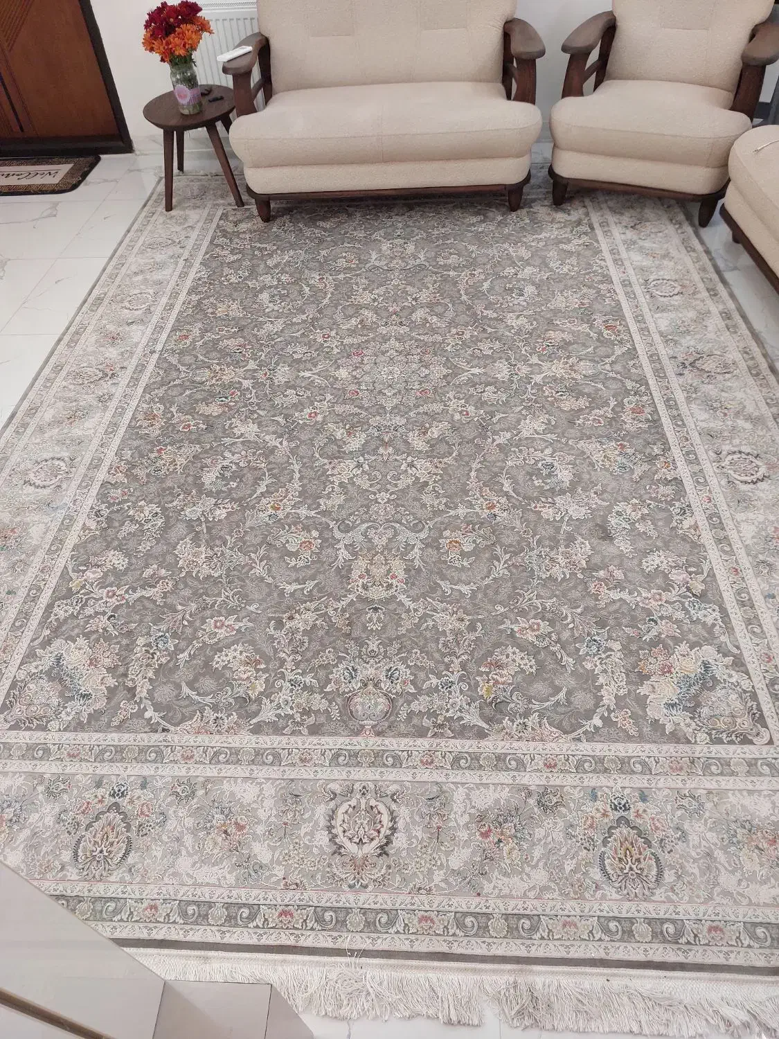 فرش ۹متری ۱۲۰۰شانه حد نو|فرش|شلمان, |دیوار