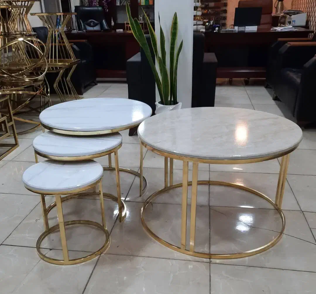 جلومبلی و عسلی فلزی گرد 5سال گارانتی|مبلمان خانگی و میز عسلی|مرودشت, فاز دوم شهرک فرهنگیان|دیوار