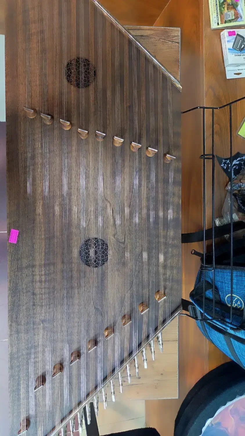 سنتور سهمُهر ویژه استاد موسوی،نو،سلکوک،چوب گردو|سازهای سنتی|چالوس, |دیوار