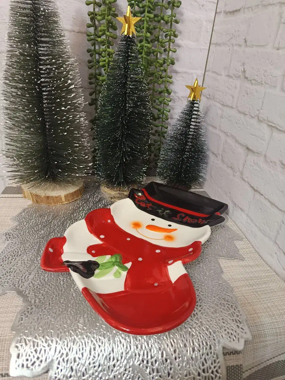 بشقاب ادم برفی وارداتی سرامیک|ظروف سرو و پذیرایی|تهران, بلوار کشاورز|دیوار