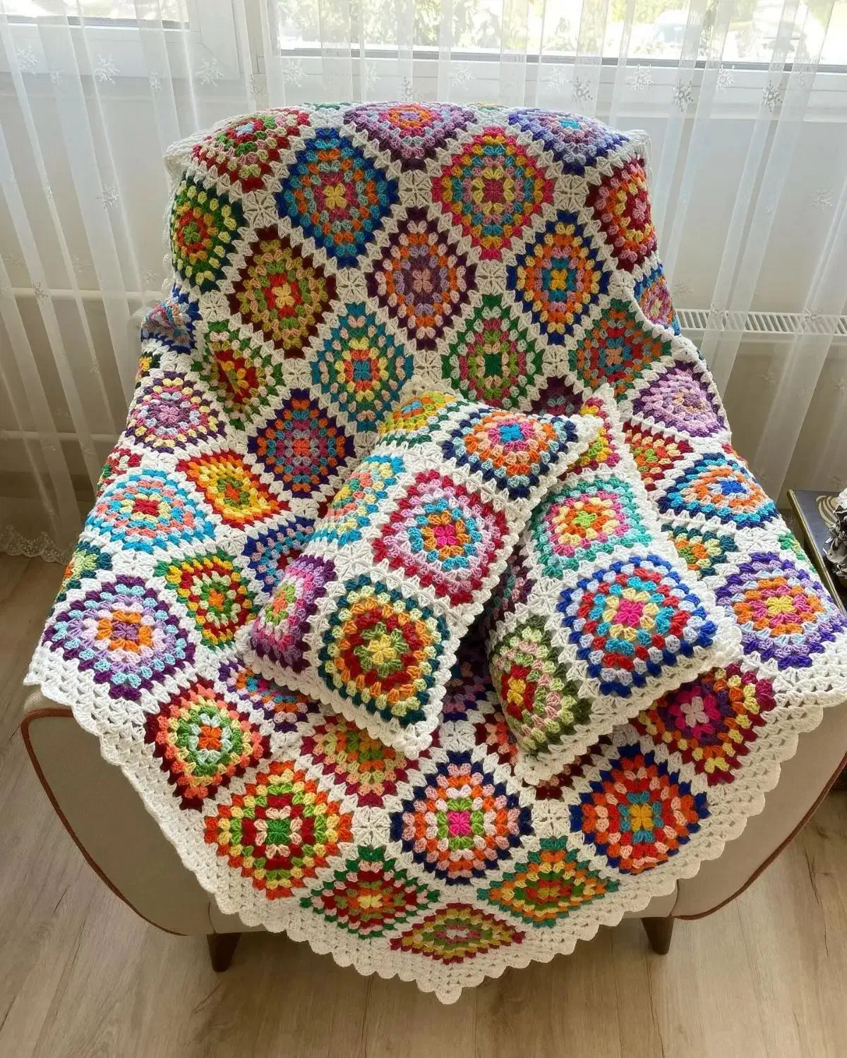 شال مبل دستبافت|رختخواب، بالش، پتو|تهران, جنت‌آباد مرکزی|دیوار