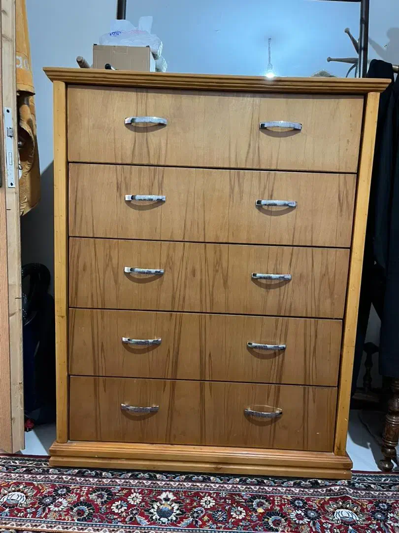 دراور ۵ کشو رنگ پلییستر|جاکفشی، کمد، دراور|قیامدشت - خاورشهر, |دیوار