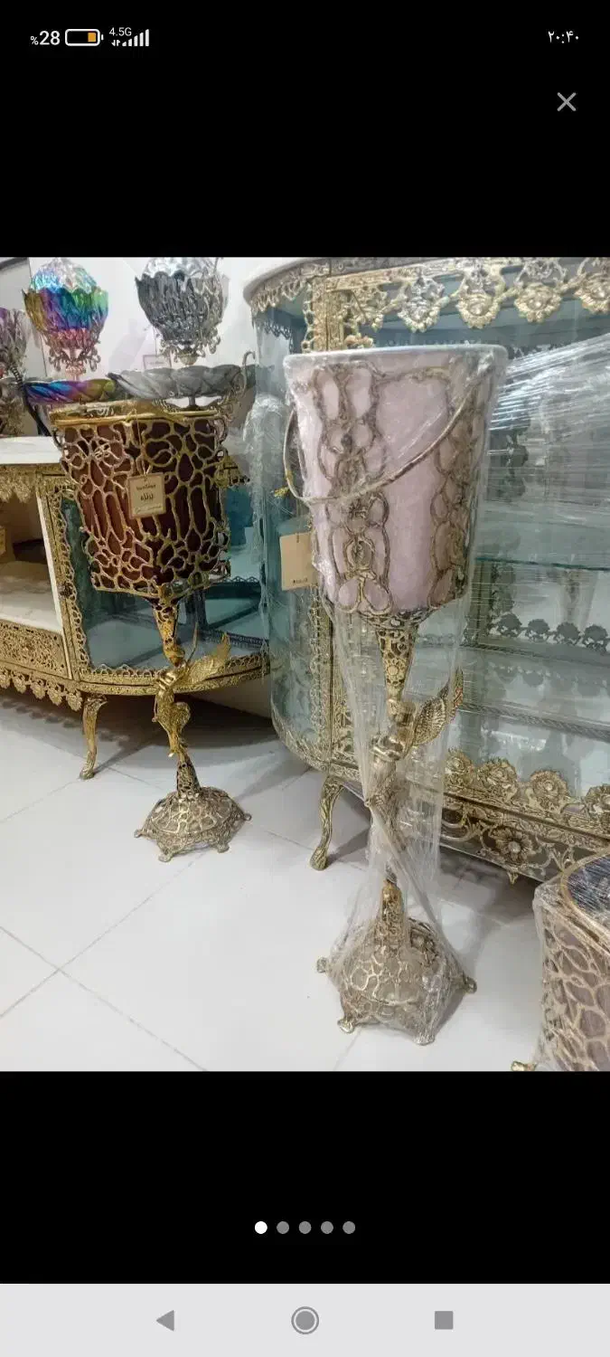 سطل جا دستمال برنز دکوری برنز کنار سالنی برنزی|صنایع دستی و سایر لوازم تزئینی|قم, چهل درخت‎|دیوار
