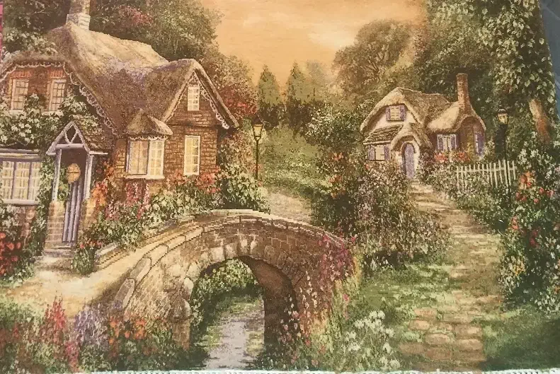 تابلو فرش دستفات منظره 92 در 52|تابلو فرش|کرج, باغستان|دیوار