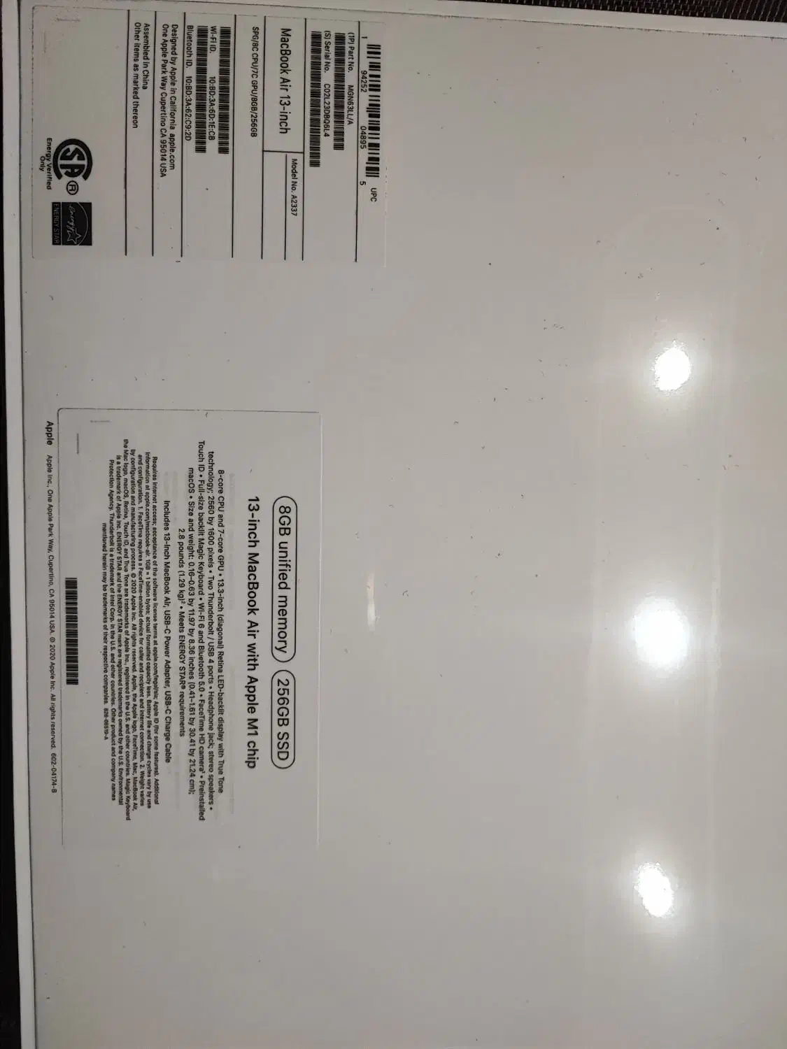 MACBOOK AIR MGN63LLA پلمپ اکبند سریال نات اکتیو|رایانه همراه|تهران, صادقیه|دیوار