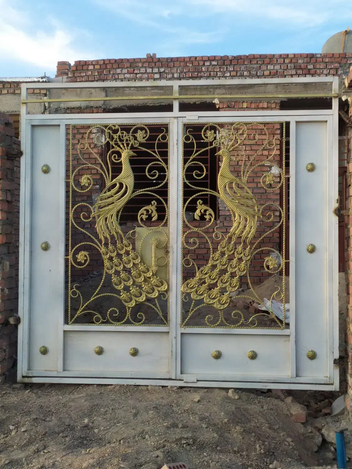 در حیاط طرح طاووسی فروشی|مصالح و تجهیزات ساختمان|جلگه ماژان, |دیوار