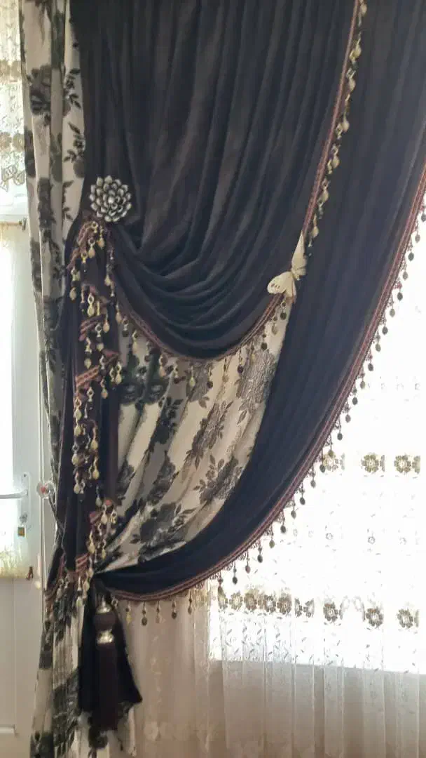 والان پرده همراه پلاک و کتیبه|پرده، رانر، رومیزی|ایوان, |دیوار