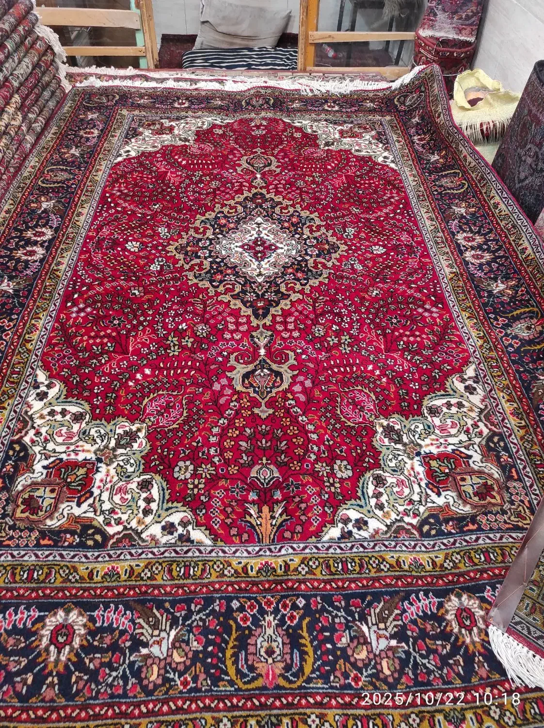 یک جفت 6 متری کرمان قلم لاکی نوحال|فرش|مراغه, |دیوار
