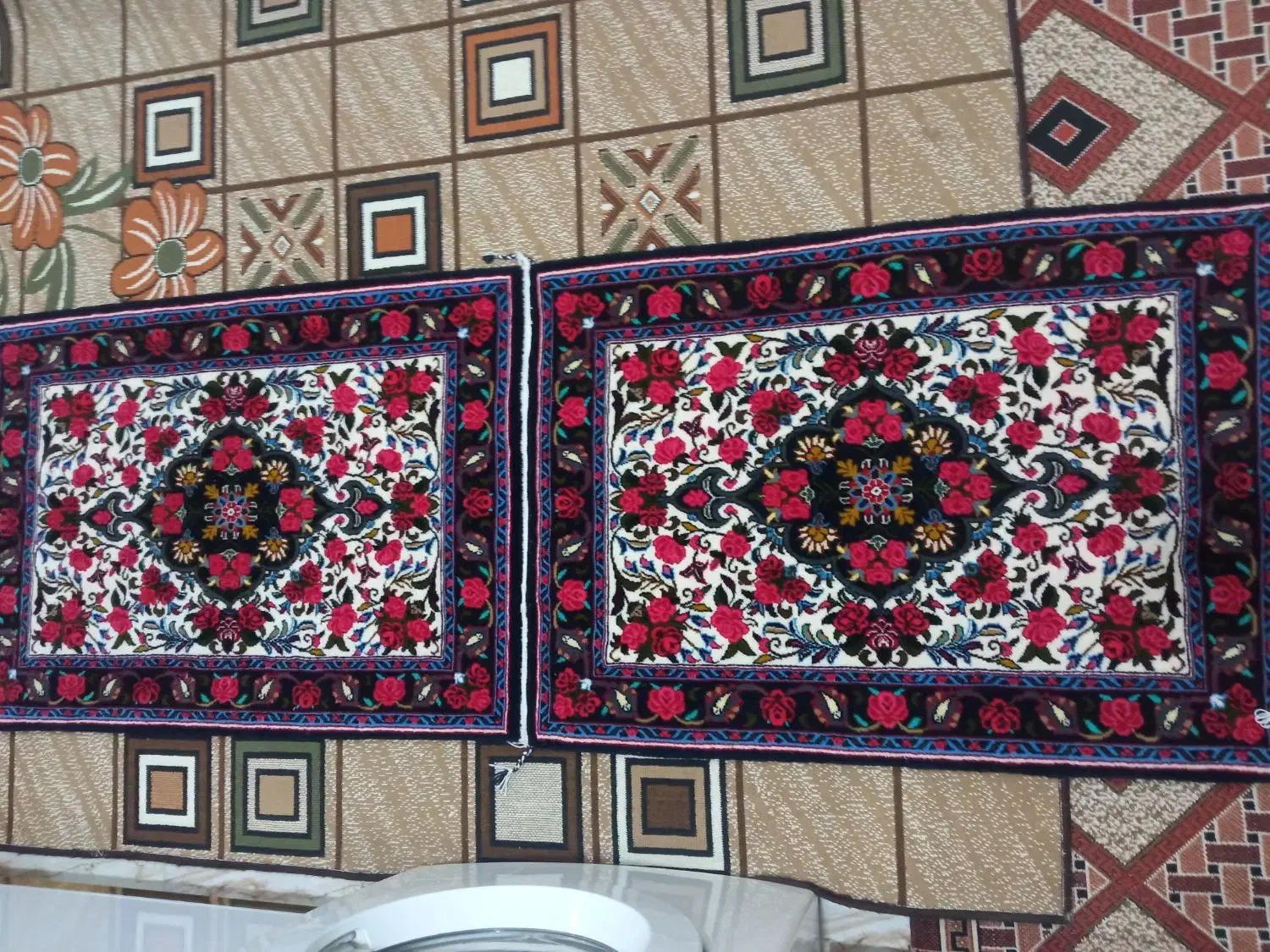 فژش پشتی دست باف کرک|فرش|قروه, |دیوار