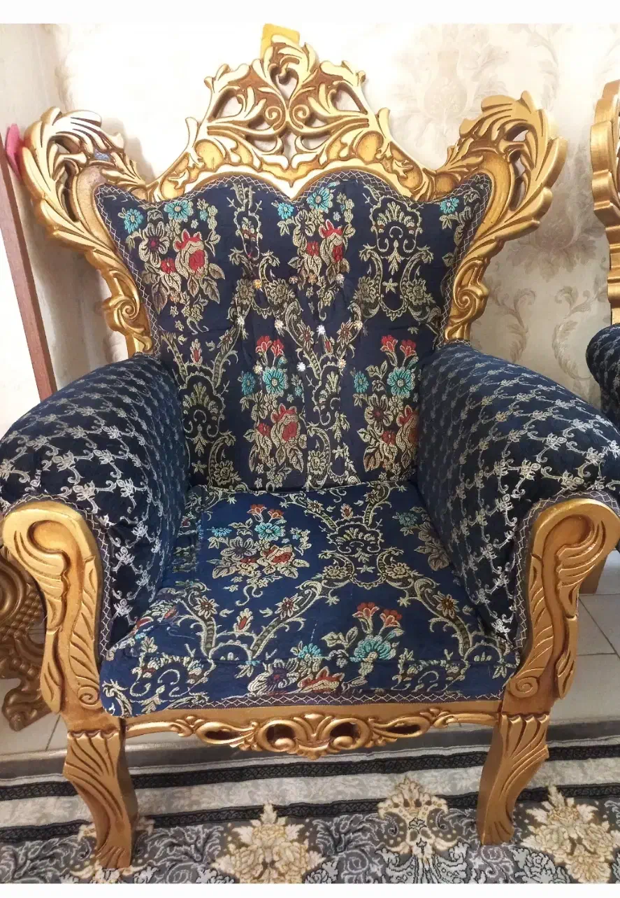 مبل سلطنتی ۹نفره|مبلمان خانگی و میز عسلی|گرمدره, |دیوار