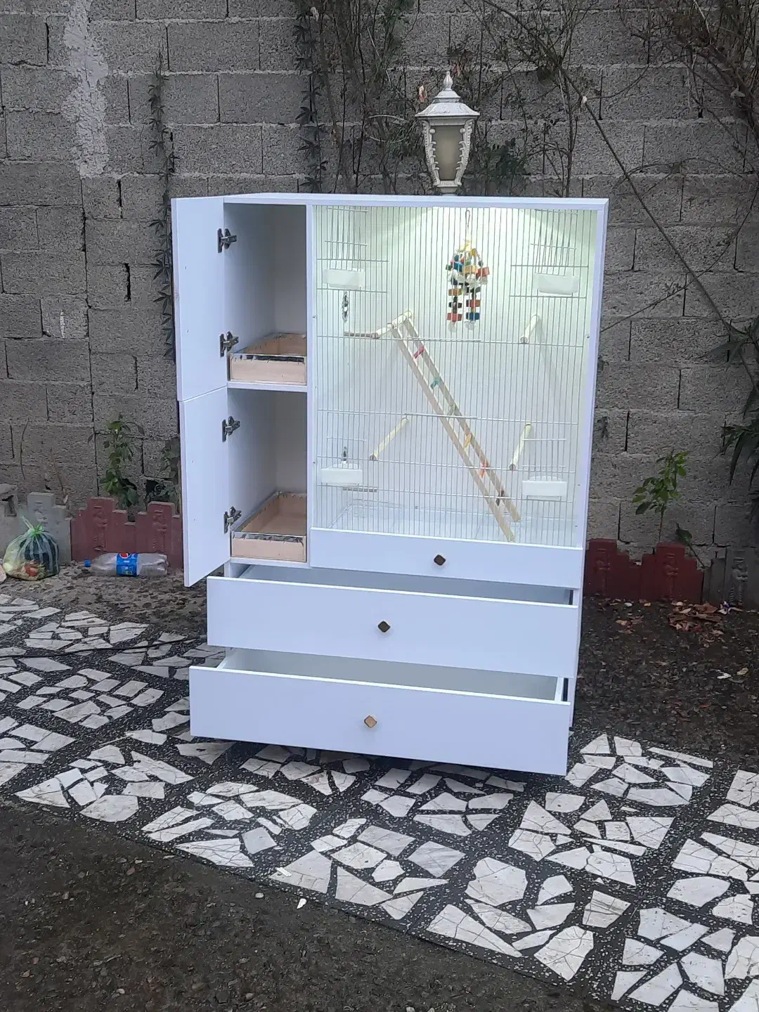 قفس پرنده چوبی ضد آب|لوازم جانبی حیوانات|ابریشم, |دیوار