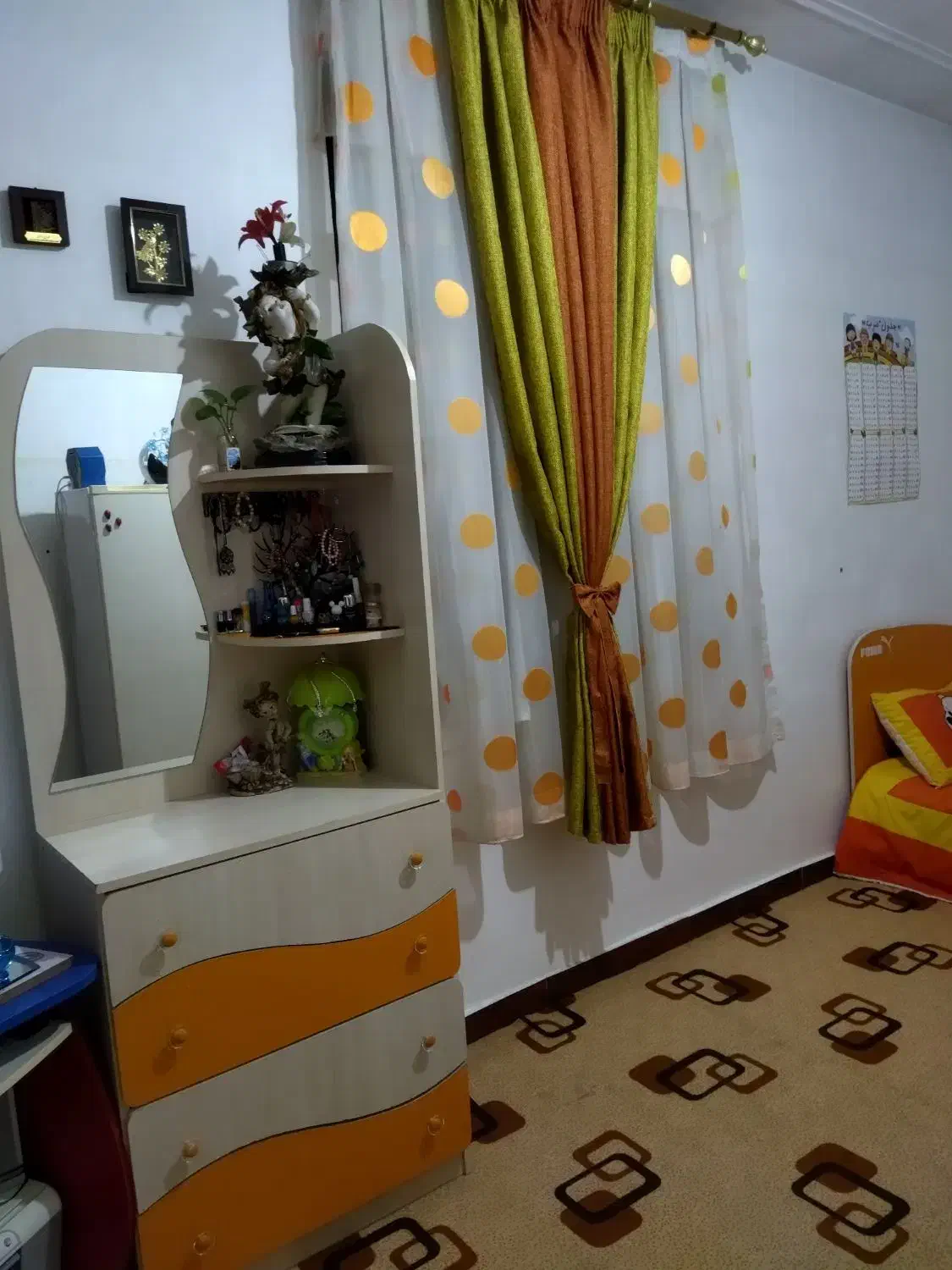 سرویس خواب کودک نوجوان ام دی اف|تخت و سرویس خواب|ماهدشت, |دیوار