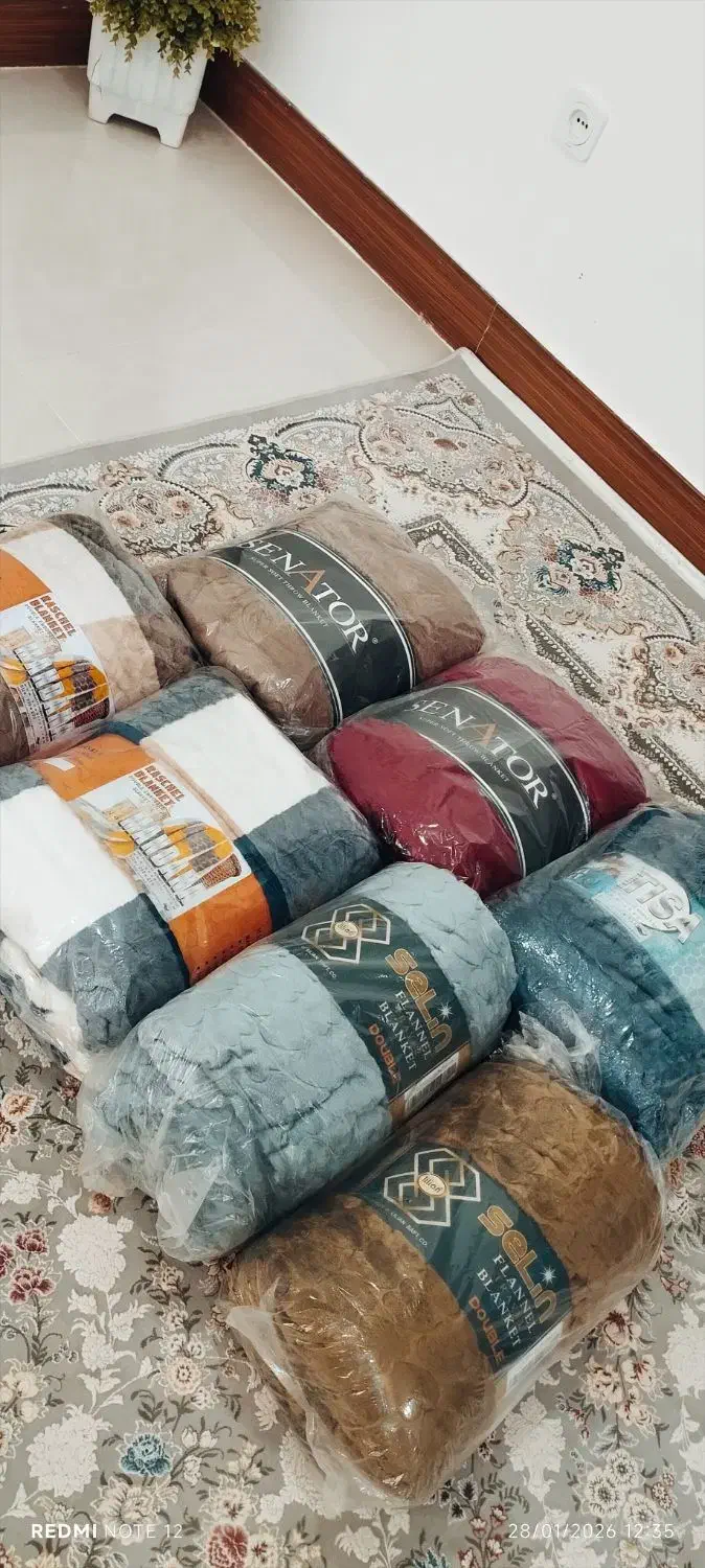 پتو دونفره|رختخواب، بالش، پتو|کوهدشت, |دیوار