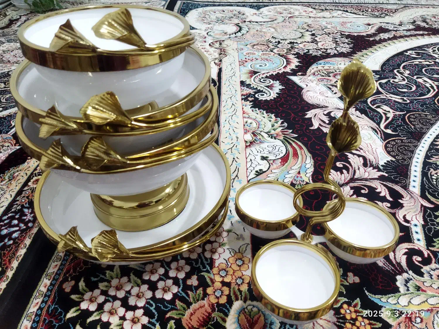 فروش سرویس جامیوه ای و شیرینی وشکلاتی|ظروف سرو و پذیرایی|جوانرود, |دیوار