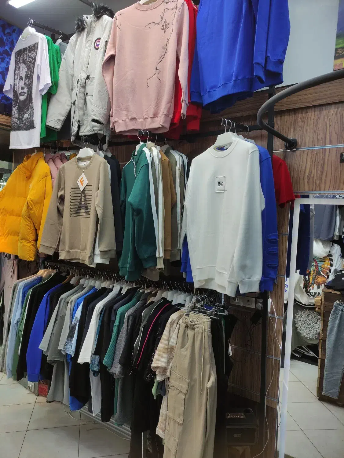 بوتیک مردانه و فروش تک سایز دورس تیشرت هودی شلوار|لباس|شیراز, لب آب|دیوار