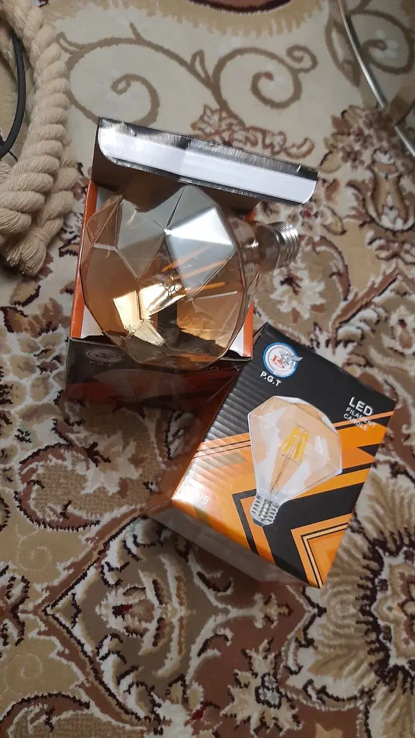 آویز کلاهی و کنفی و لامپ led|لوستر و چراغ آویز|تهران, شهرک فردوس (حسینی)|دیوار