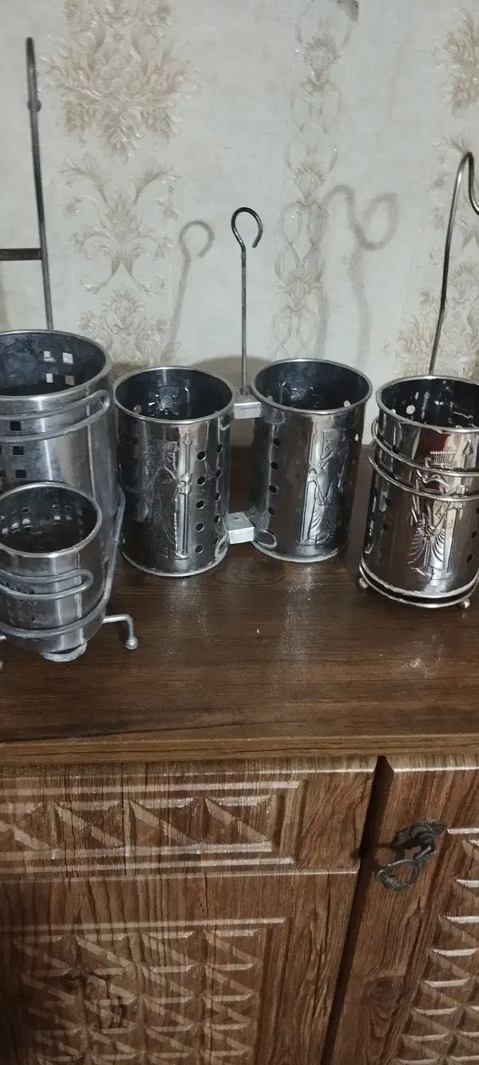 جای قاشقی استیل|آب‌چکان و نظم‌دهنده ظروف|قرچک, زیبا شهر|دیوار