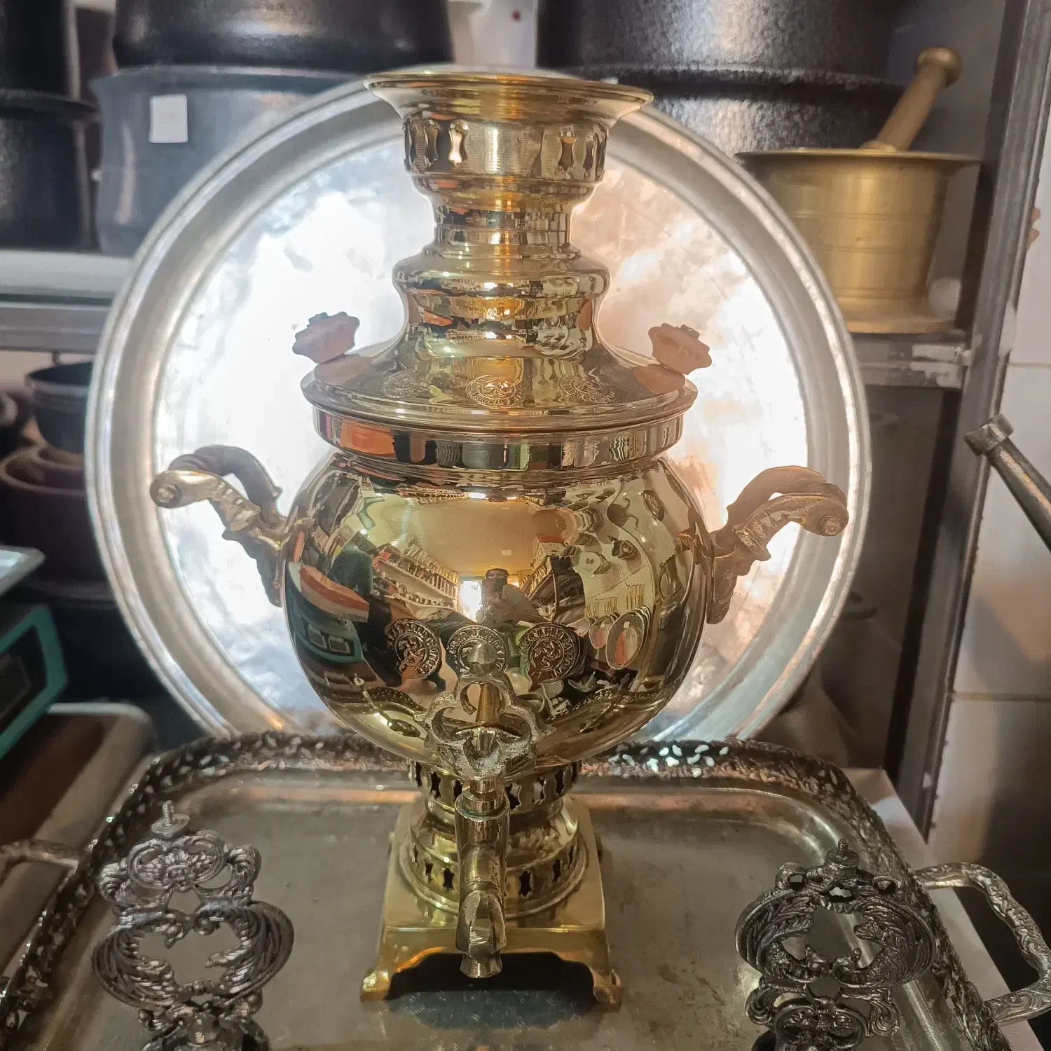 سماور زغالی و گازی ۳ لیتری|سماور، چای‌ساز، قهوه‌ساز|تبریز, |دیوار