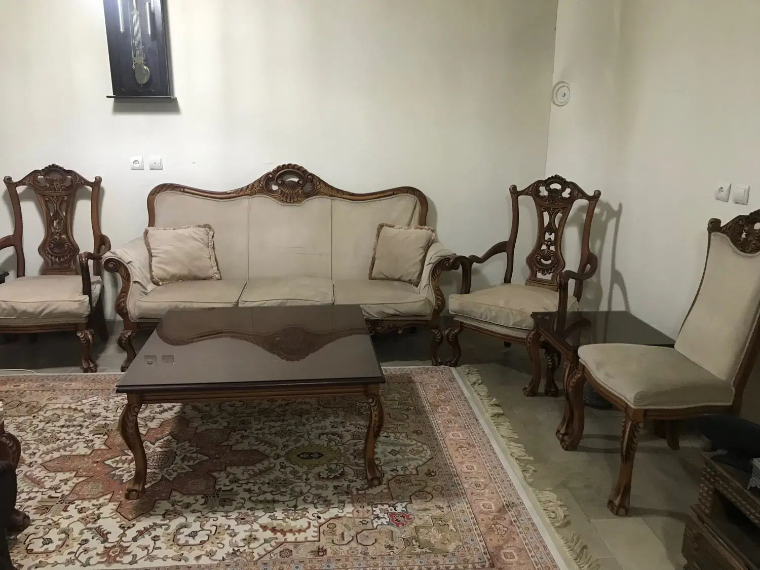 مبل چوب راش هفت نفره|مبلمان خانگی و میز عسلی|تهران, بنیهاشم|دیوار