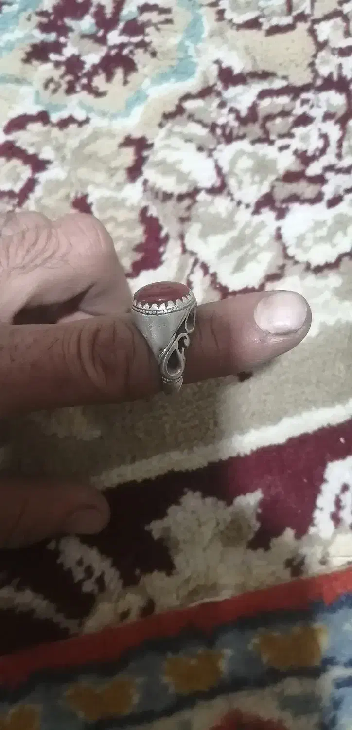 انگشتر یاقوت وعقیق یمنی|جواهرات|ایوانکی, |دیوار