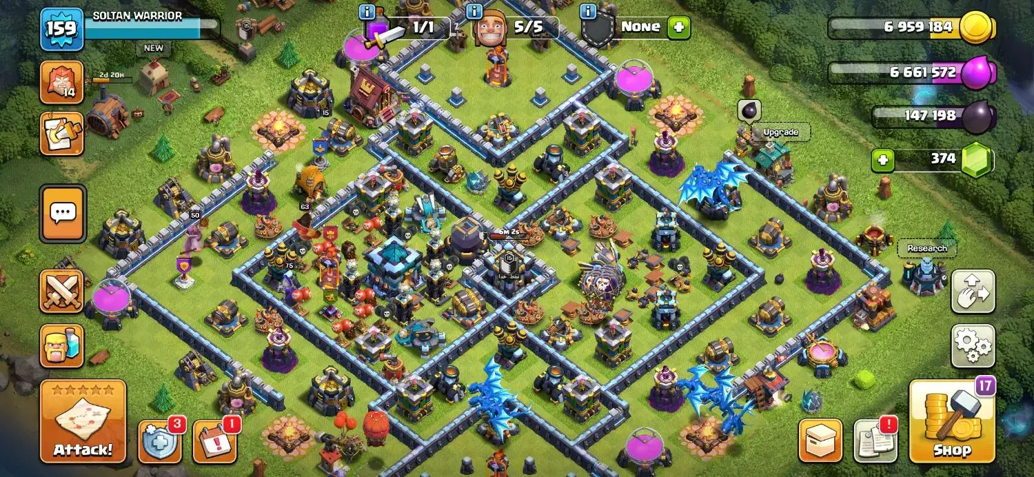 اکانت کلش اف کلنز تان ۱۳|کنسول، بازی ویدئویی و آنلاین|اسلامشهر, شهرک قائمیه|دیوار