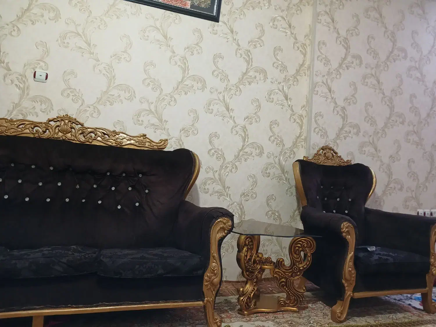 مبل ۷ نفره بامیزعسلی|مبلمان خانگی و میز عسلی|نسیمشهر, |دیوار