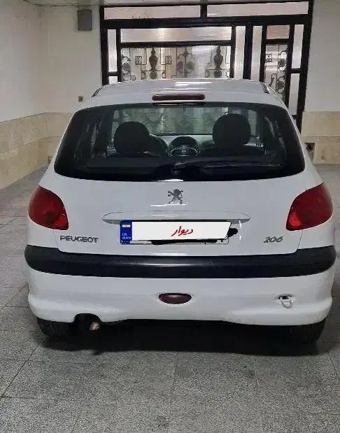 206 تیپ 2 سفید مدل91 بدون رنگ|خودرو سواری و وانت|ارومیه, |دیوار