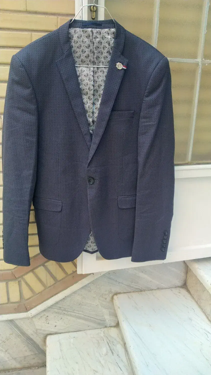 کت تک سایز 44 اسپرت کار ترک رنگ سرمه ای|لباس|قم, سالاریه|دیوار