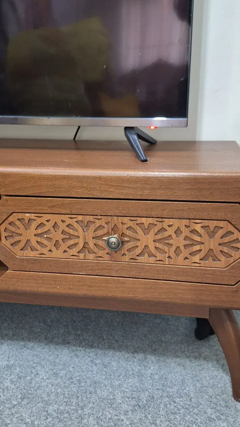 زیرتلویزیون چوبی پادری آون توستر|میز تلویزیون|قدس, شهر‌قدس|دیوار