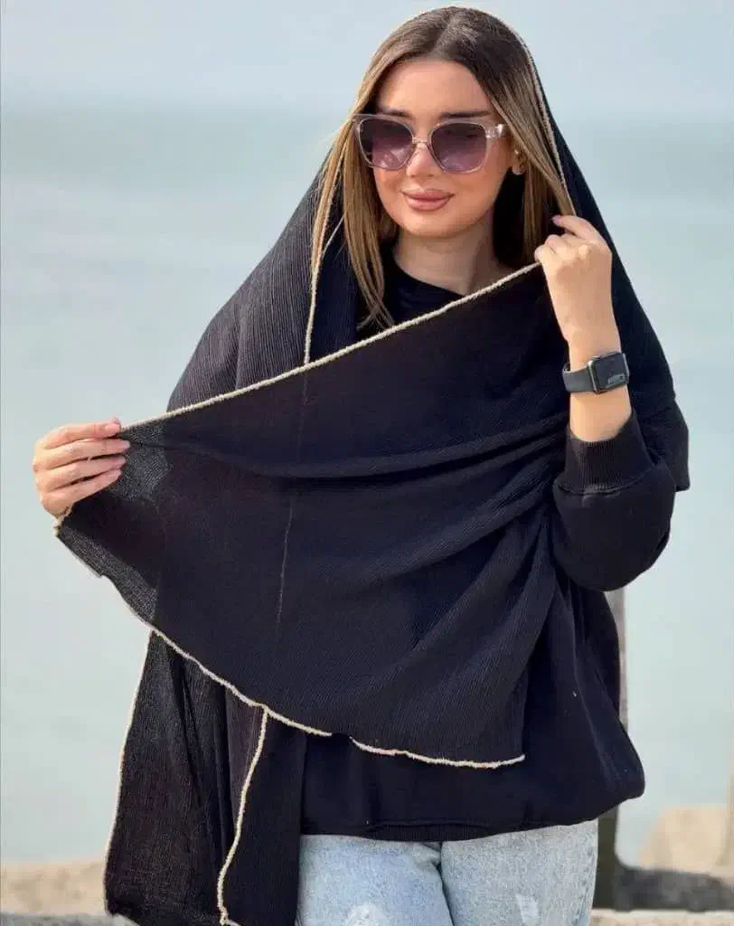 شال برشکا پاییزه حاشیه خزدار|لباس|قوچان, |دیوار