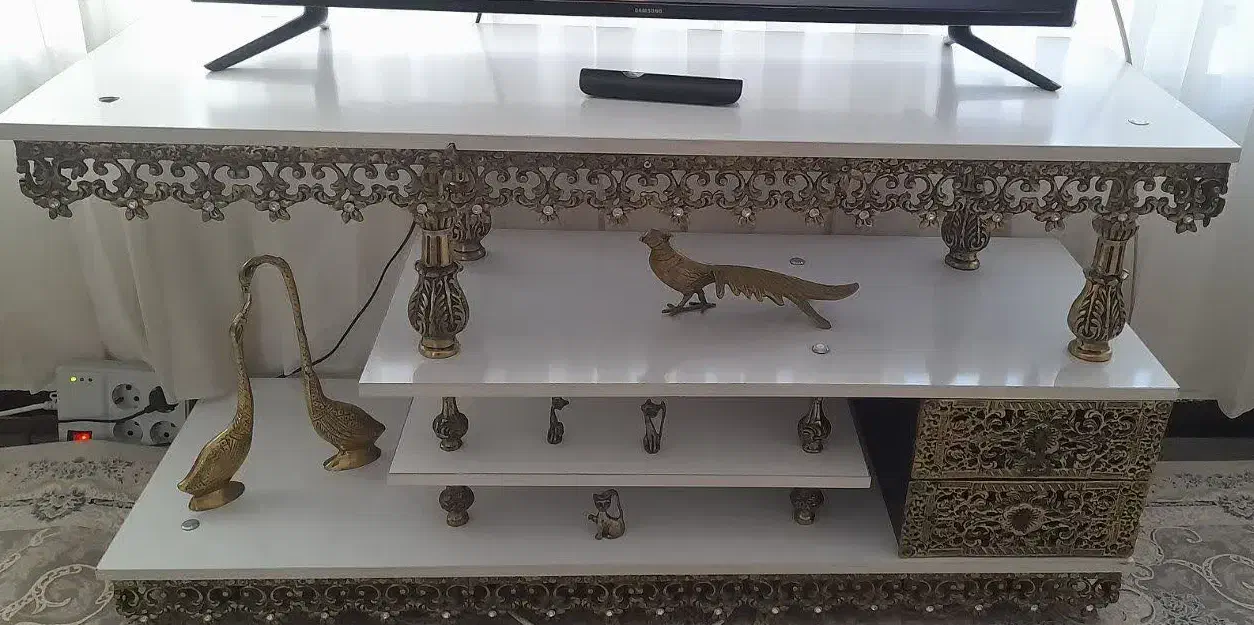 بوفه ویترین و میز تی وی برنز|بوفه، ویترین، کنسول|دیواندره, |دیوار