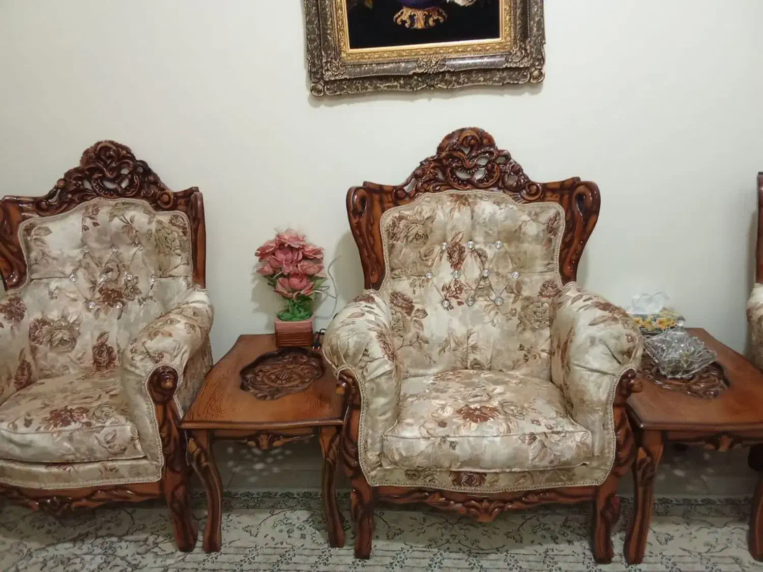 مبل سلطنتی 9 نفره|مبلمان خانگی و میز عسلی|اندیشه, اندیشه فاز ۱|دیوار