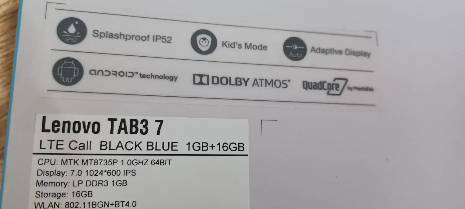 تبلت لنوو در حد نو با کارتن و انتقال مالکیت|تبلت|فردیس, فردیس|دیوار